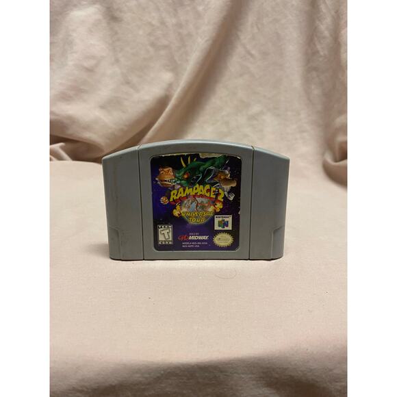 Rampage 2: Universal Tour N64 (Nintendo 64,1999) Authentic
